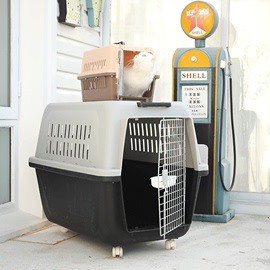 宠物航空箱猫箱猫笼狗狗笼子外出猫咪箱猫包中大型犬用运输托运箱图片
