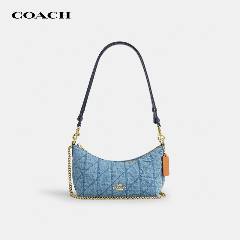 【正品保证】COACH/蔻驰女士月牙包Caitlin饺子包手提单肩斜挎包