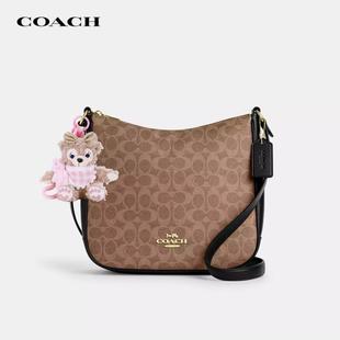 老花时尚 蔻驰ELLIE系列单肩包经典 COACH 百搭斜挎包 国内现货
