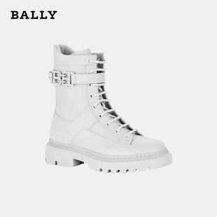 品牌直供 Bally 巴利马丁靴简约英伦风轻奢时尚 百搭高帮短靴女