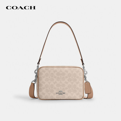 【正品保证】COACH/蔻驰女士小方包Carey盒子手提腋下单肩斜挎包
