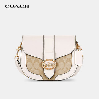 【官方授权】COACH/蔻驰杨紫同款Georgie马鞍包女通勤时尚斜挎包