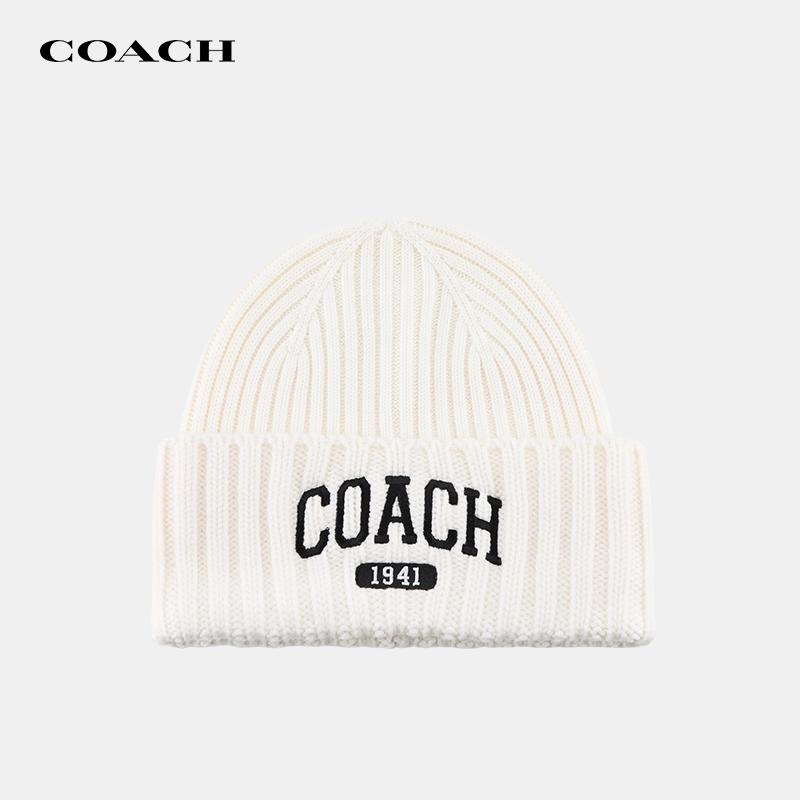 COACH/蔻驰潮流字母情侣毛线帽