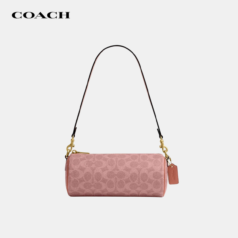 【正品保证】COACH/蔻驰女士圆筒包Barrel笔筒包腋下单肩斜挎包包图片