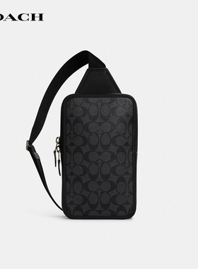 【国内现货】COACH/蔻驰Sullivan男士胸包复古老花通勤单肩斜挎包