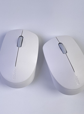 9新微瑕疵雷柏M100G白色无线2.4g蓝牙鼠标便携办公静音MAC