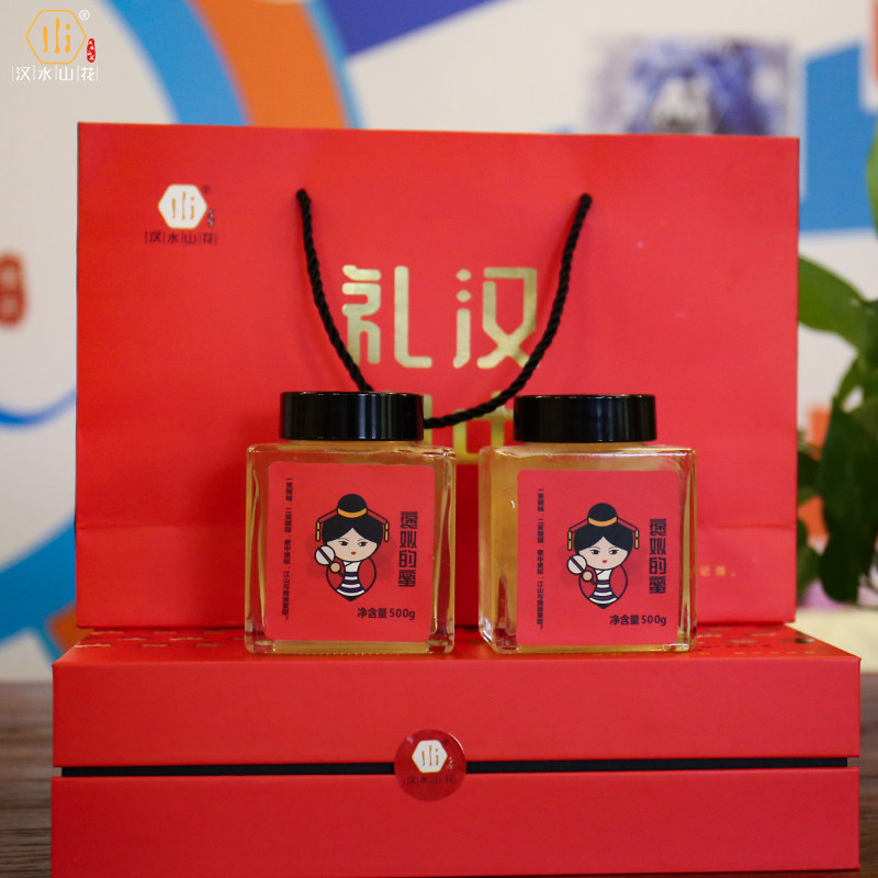 【褒姒的蜜】农家自产秦岭蜂蜜水色洋槐花蜜原蜜1000g礼盒