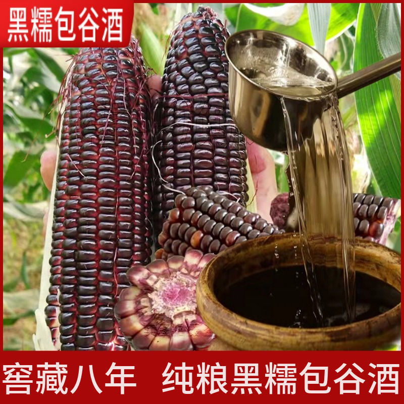 纯粮食黑糯包谷酒52度自酿云南贵州正宗纯玉米酒桶装原浆散装白酒