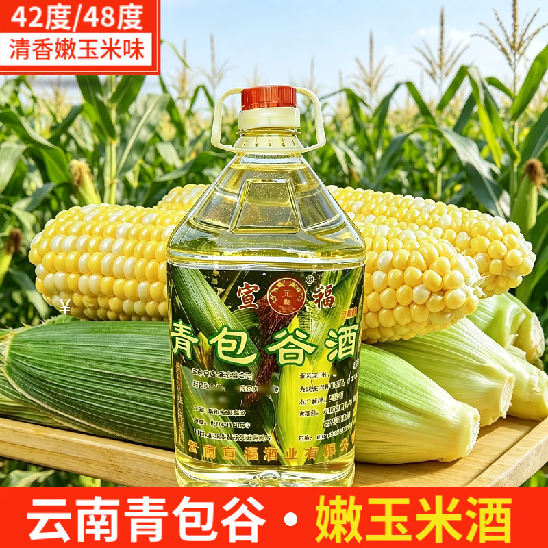 云南青包谷酒42度48度桶装包谷酒嫩玉米酒苞谷露酒散装农家自酿