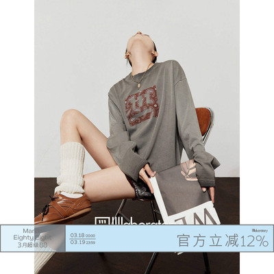 圆领宽松休闲百搭长袖T恤