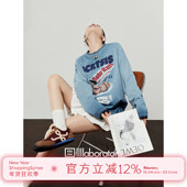 慵懒风怀旧曲奇印花长袖 周里物出品「时光饼干」2025秋季 新款 T恤