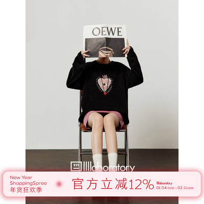 刺绣撞色宽松通勤百搭上衣