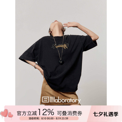 宽松百搭印花短袖T恤上衣