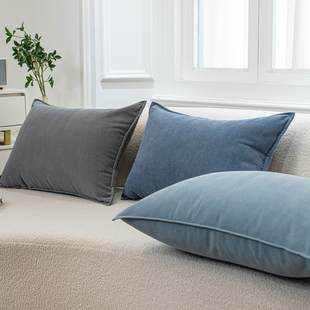 高级感雪尼尔抱枕靠垫沙发客厅抱枕套不含芯大尺寸靠枕长方形靠背