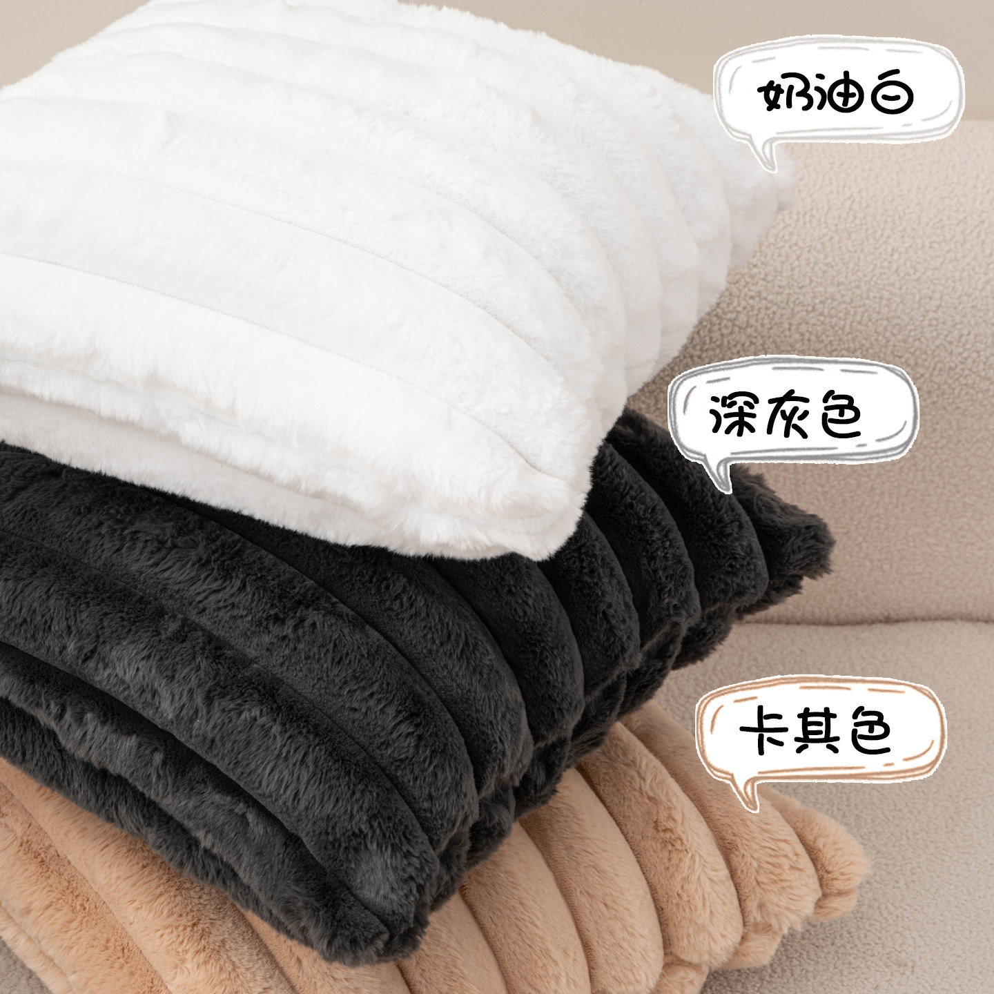 法式黑白条纹抱枕靠垫沙发客厅靠垫样板间轻奢高级感靠枕套大靠背