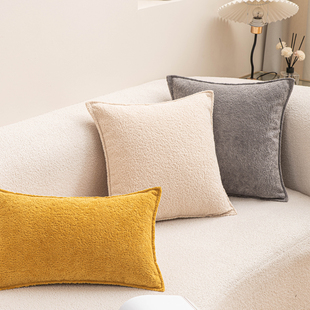 软装北欧家居抱枕靠垫客厅沙发大尺寸高级感靠背垫长方形靠枕罩套