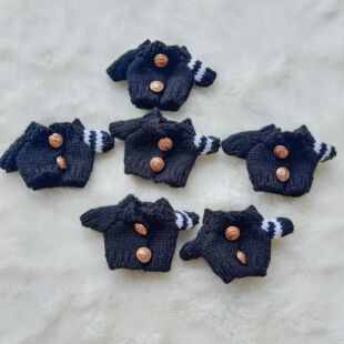 新款10cm娃衣14cm掌门狗公仔毛衣小熊西高地衣服毛绒玩具公仔配件