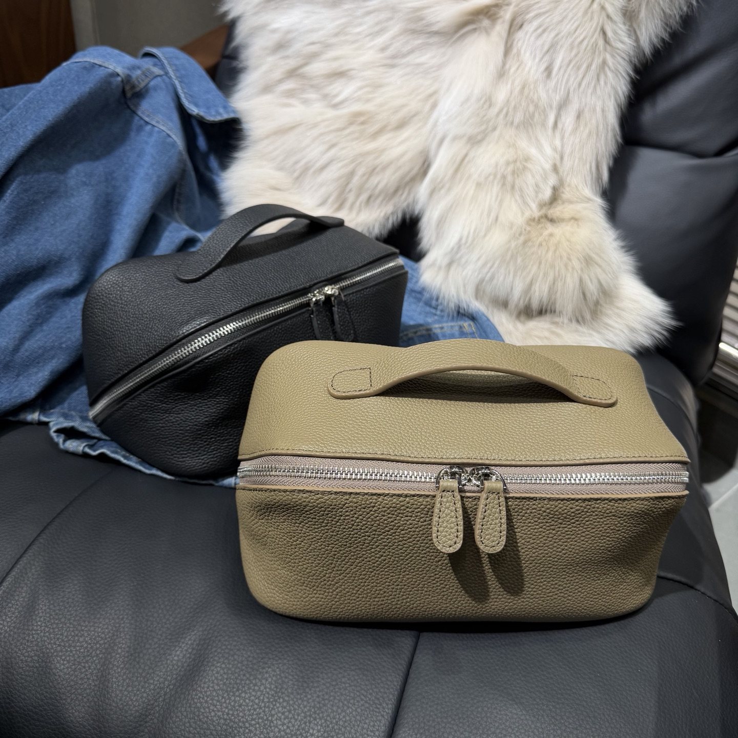 2026新款牛皮化妆包女大容量便携手提包高档旅行收纳包拉链洗漱包,箱包皮具/热销女包/男包,通用款女包,淘宝优惠券,粉丝福利购,淘宝优惠卷