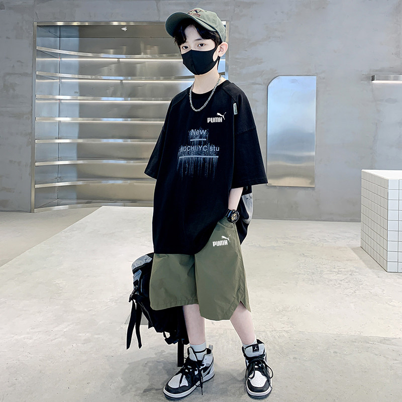 奥莱男童短袖套装夏装2026新款中大儿童短裤韩版两件套帅气夏款潮,童装/婴儿装/亲子装,套装,淘宝优惠券,粉丝福利购,淘宝优惠卷