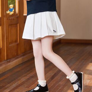 精典泰迪童装夏季新款女童休闲短裤儿童宽松裤子中小童百搭阔腿裤