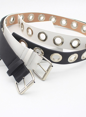 INFiniTE HF小众未来复古牛仔腰带圈ins懒人软皮收腰休闲可调皮带