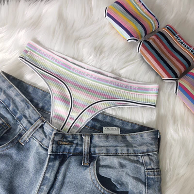 性感丁字裤女内纯棉运动健身内裤