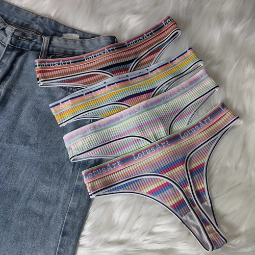 2025新款欧美性感纯欲内裤女纯棉舒适透气运动健身瑜伽女士丁字裤