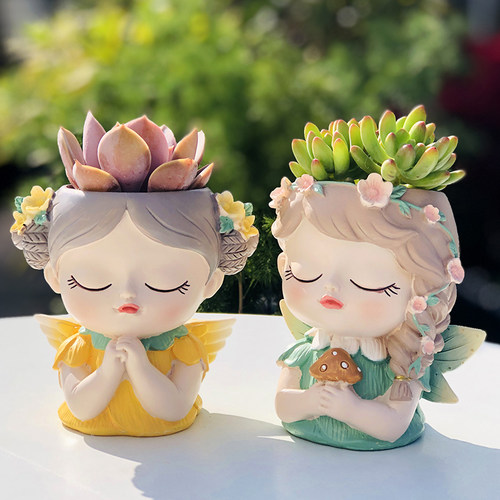 办公室装饰花盆笔筒微景观送礼物