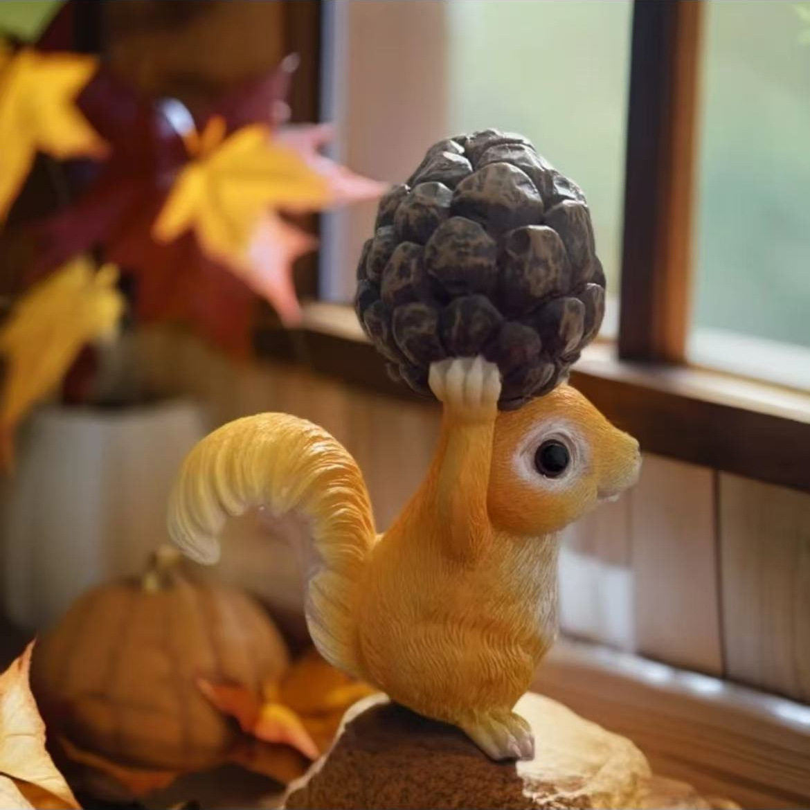 可爱卡通小松鼠抱松果森系摆件治愈情绪稳定花盆园艺花园阳台装饰,鲜花速递/花卉仿真/绿植园艺,其它园艺用品,淘宝优惠券,粉丝福利购,淘宝优惠卷