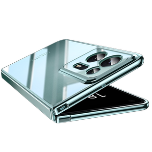 乐比亿适用oppofindn2手机壳折叠屏findn2新款oppo find n2透明超薄lx全包防摔oppofandn2保护套oppon2男外壳