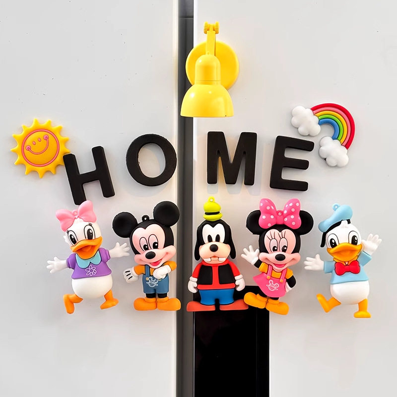 可爱卡通米老鼠冰箱贴2026新款米奇米妮黛西唐老鸭高飞磁贴备忘贴