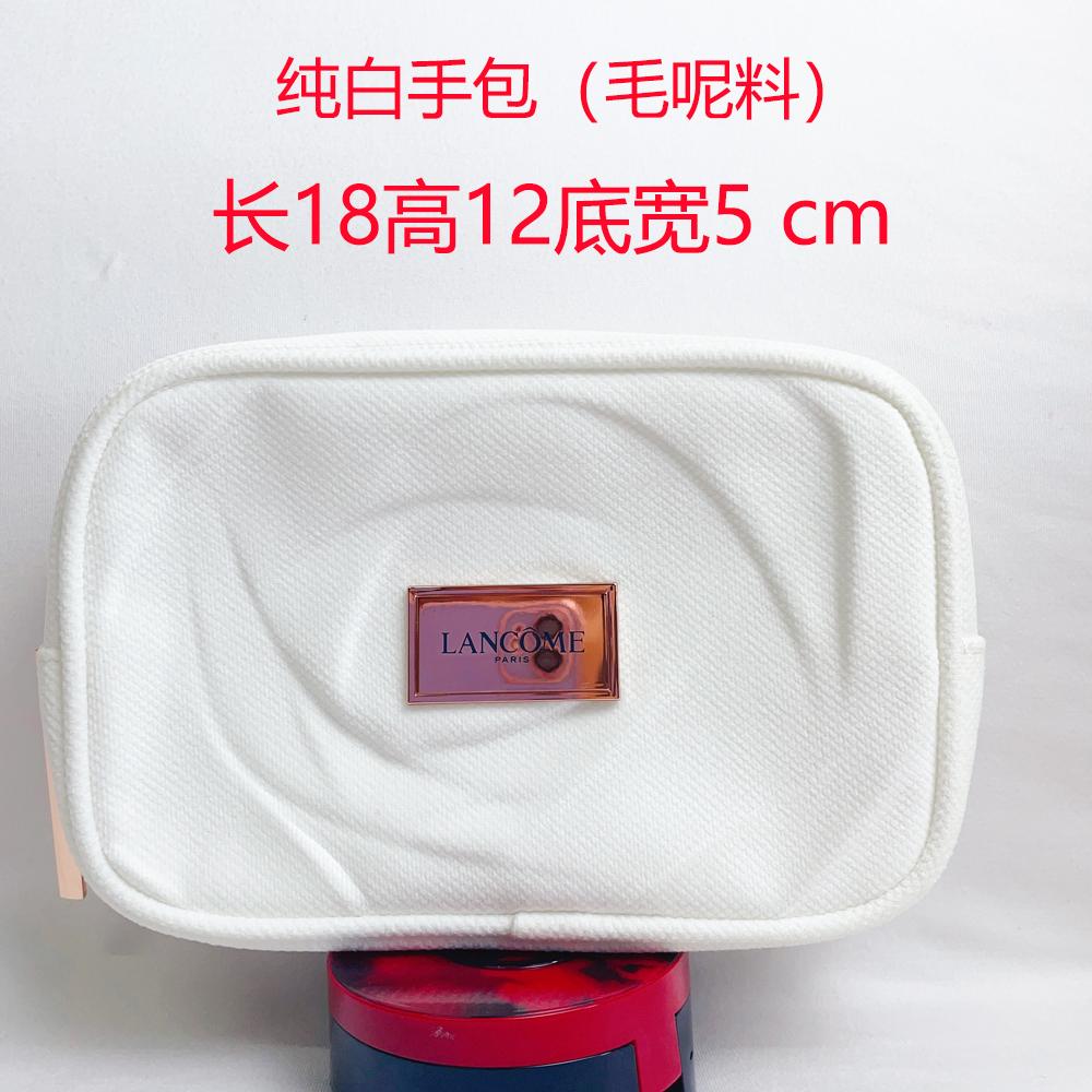专柜大牌赠品化妆包大容量洗漱包白色玫瑰手拿包收纳包压经典纯白