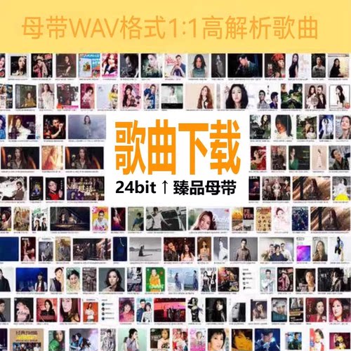 付费歌曲人工代下载MP3高品音质FLAC车载无损wav高清解析dsd资源