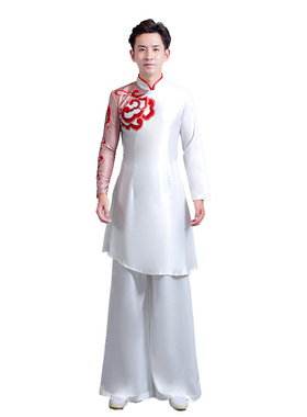 红色摇篮舞蹈演出服群舞男女现代舞中国风飘逸表演服阔腿裤练功服