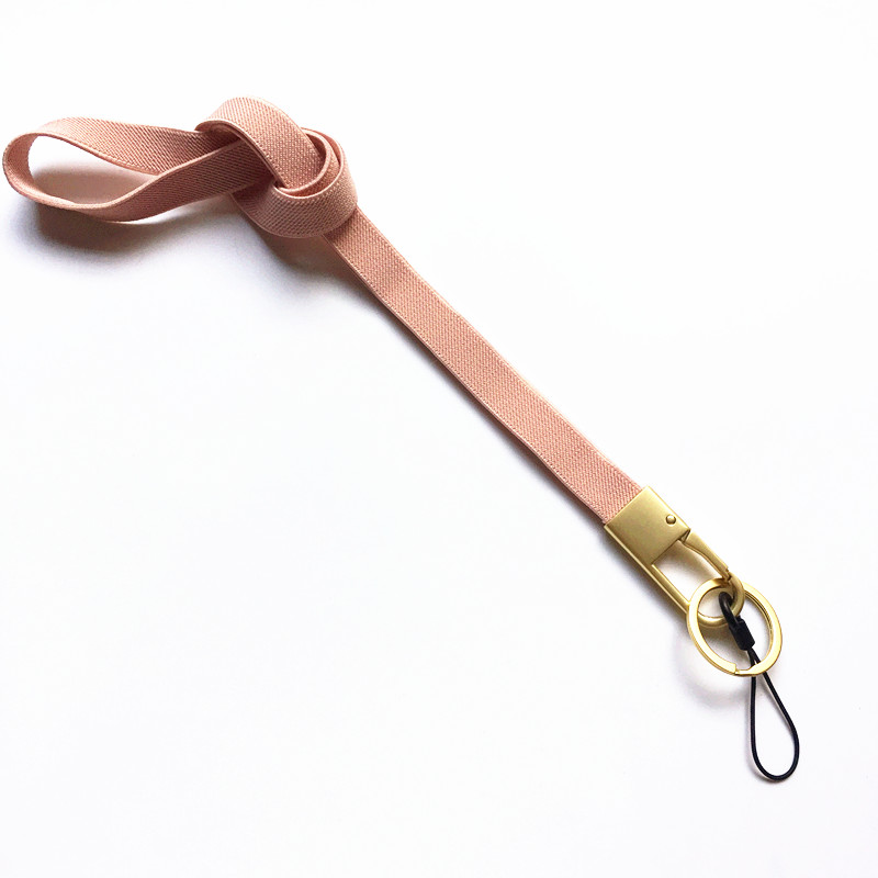 滑金色松紧挂脖绳弹力质感