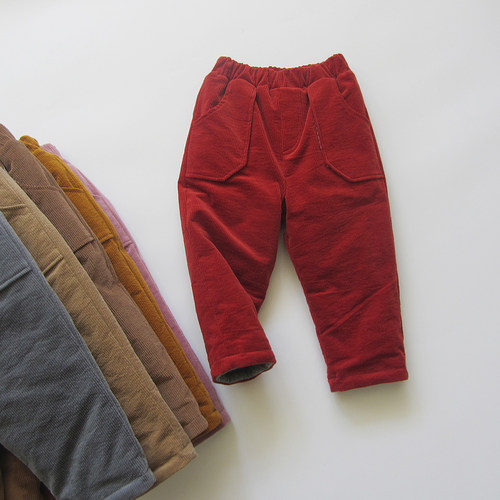 有机棉冬季棉花长裤全棉灯芯绒