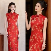 国风礼仪旗袍适用于合唱演出 婚礼迎宾端庄典雅不挑身材 商务接待