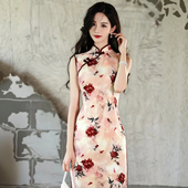 中式 日常气质夏季 年轻无袖 改良旗袍复古连衣裙2025少女新款