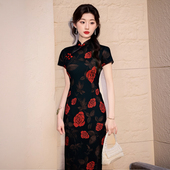 复古民国风老上海旗袍2025新款 显瘦气质高端港风日常可穿优雅 修身