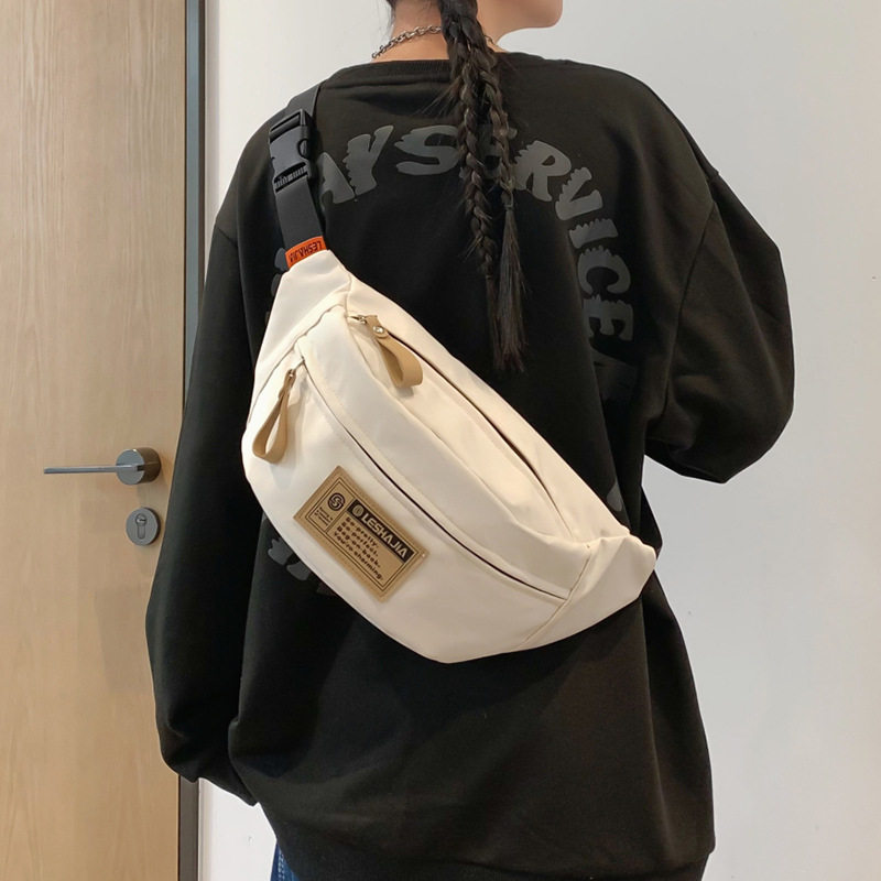 胸包男ins潮牌运动斜挎包男生休闲腰包小挎包新款骑行单肩背包女