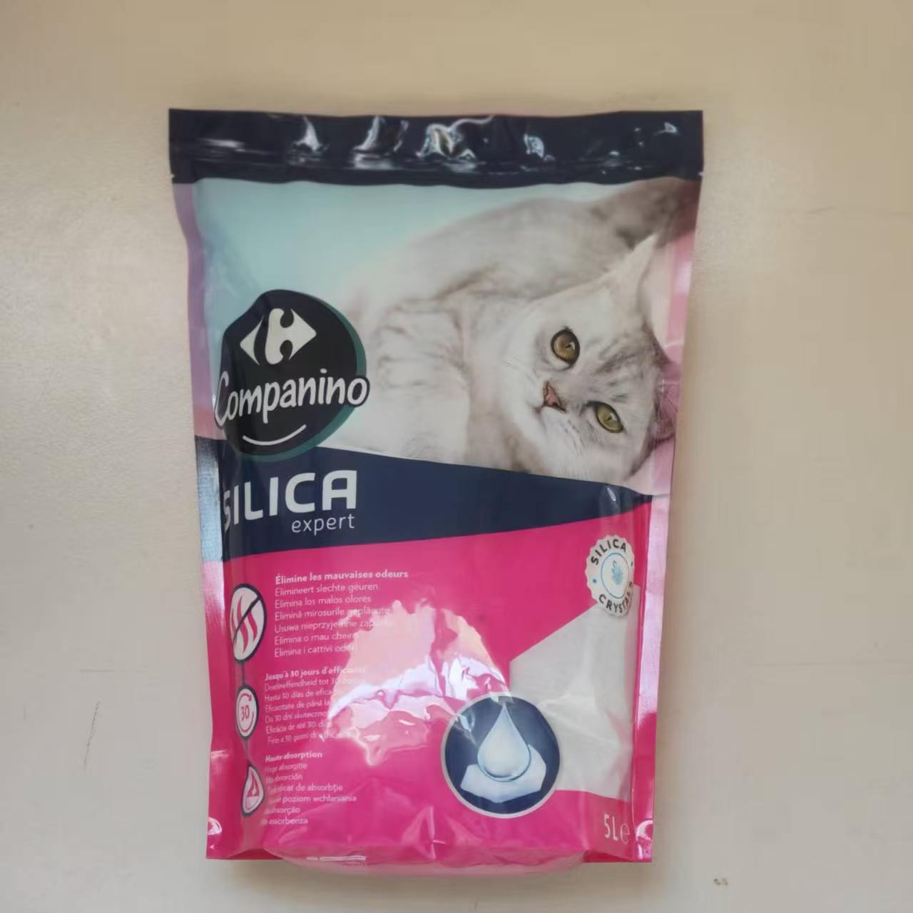 【现货速发】出口水晶猫砂水晶除臭低尘颗粒不粘底/不团结吸猫咪