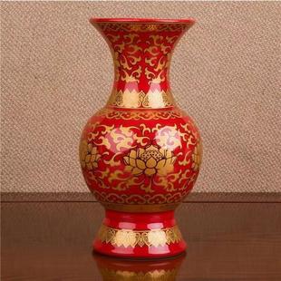 陶瓷供佛花瓶佛堂客厅插花净水瓶装饰佛具摆件居家观音瓶礼佛摆件