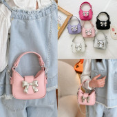 蝴蝶结女童手拎包洋气公主小女孩零钱手提单肩包韩系儿童斜挎包潮