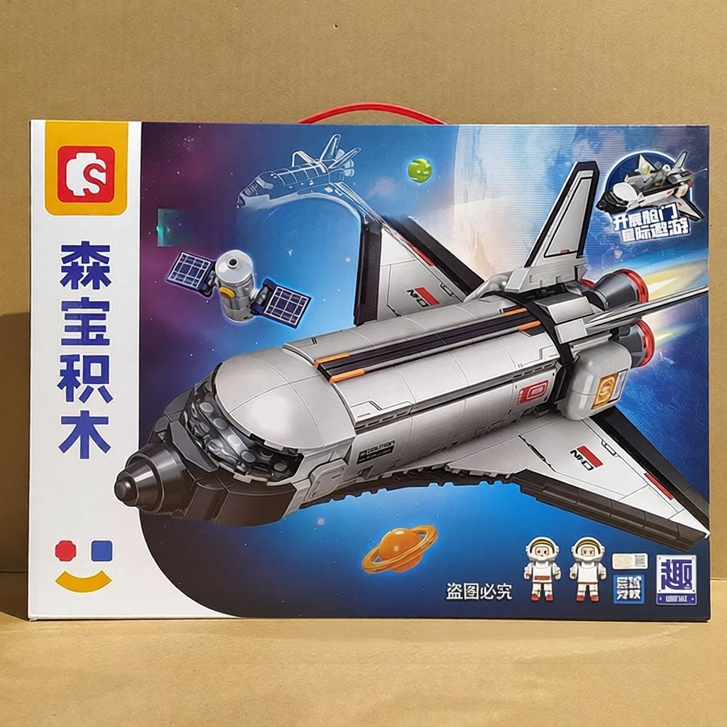 森宝积木203387航天飞机益智拼装