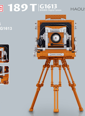 Lin07 群隆新款00844-00909相机DIY儿童拼装积木拼插玩具搭配