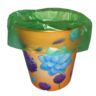 垃圾袋加厚绿色厨余平口塑料袋家用社区发放专用分类环保用45*50