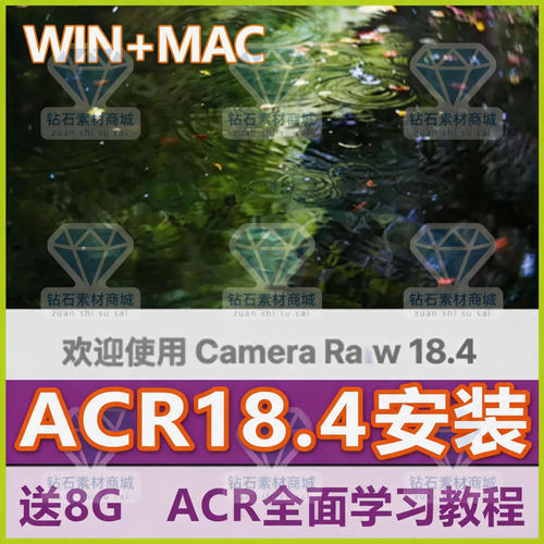 Camera Raw18.4 PS调色插件2026新版ACR18.0滤镜视频教学A7C2R5