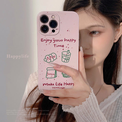ins粉紫汉堡面包适用苹果17promax不会撞壳的手机壳新款iphone17可爱13硅胶15高级感小众16pro防摔硅胶软壳