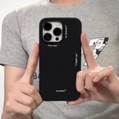 now」黑色磨砂适用iPhone17promax手机壳14pro小众15promax复古16promax简约风12pro 爆款 「For 11软壳xsmax