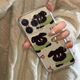 ins绿色狗狗适用苹果17promax不会撞壳手机壳iphone15新款 14pro透明11女款 12高级感小众16pro硅胶xr防摔软壳